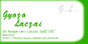 gyozo laczai business card